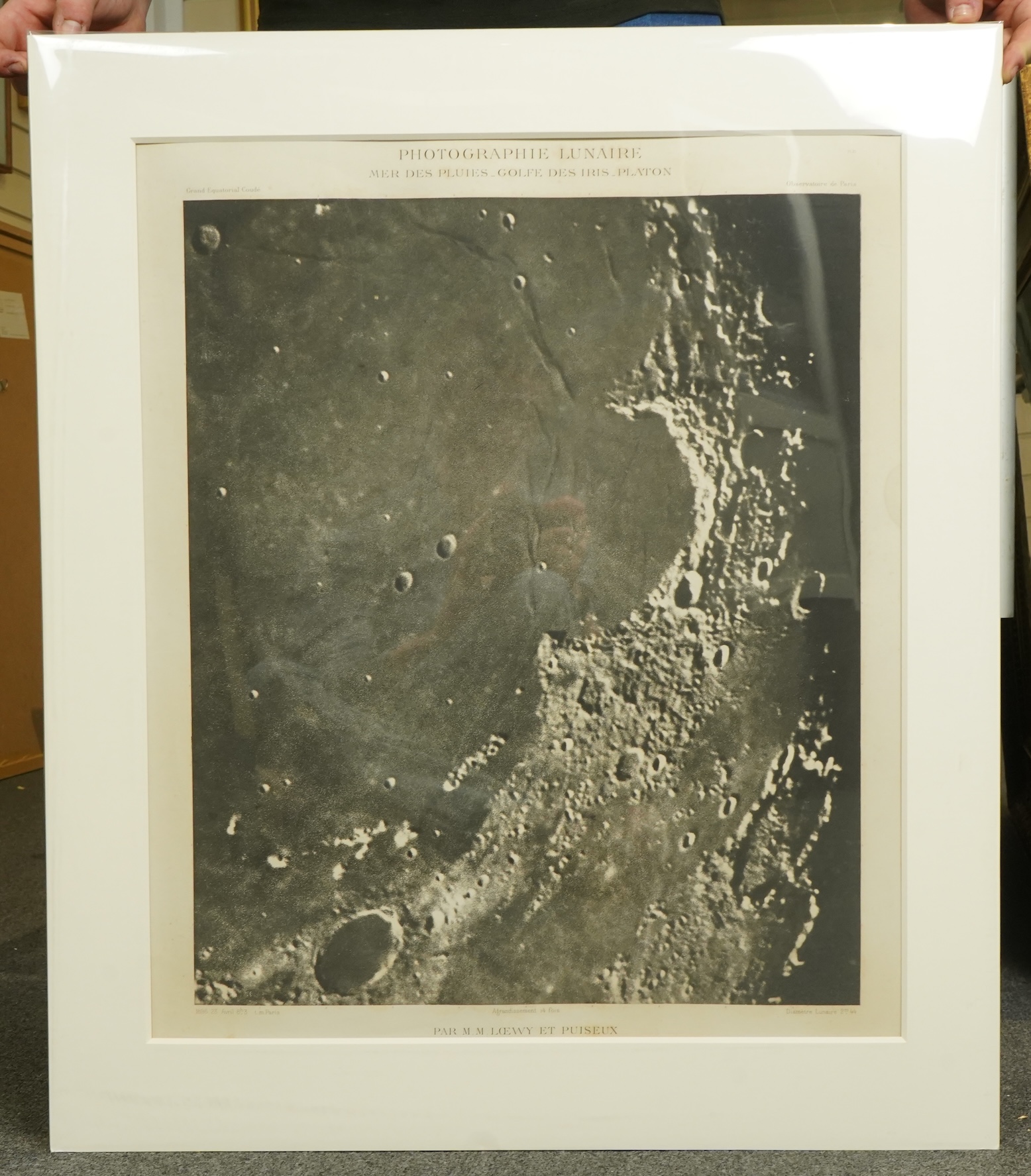 Maurice Loewy (1833-1907) Pierre-Henri Puiseux (1855-1928), Photographie Lunaire, héliogravure, (4), visible sheet 64 x 54cm